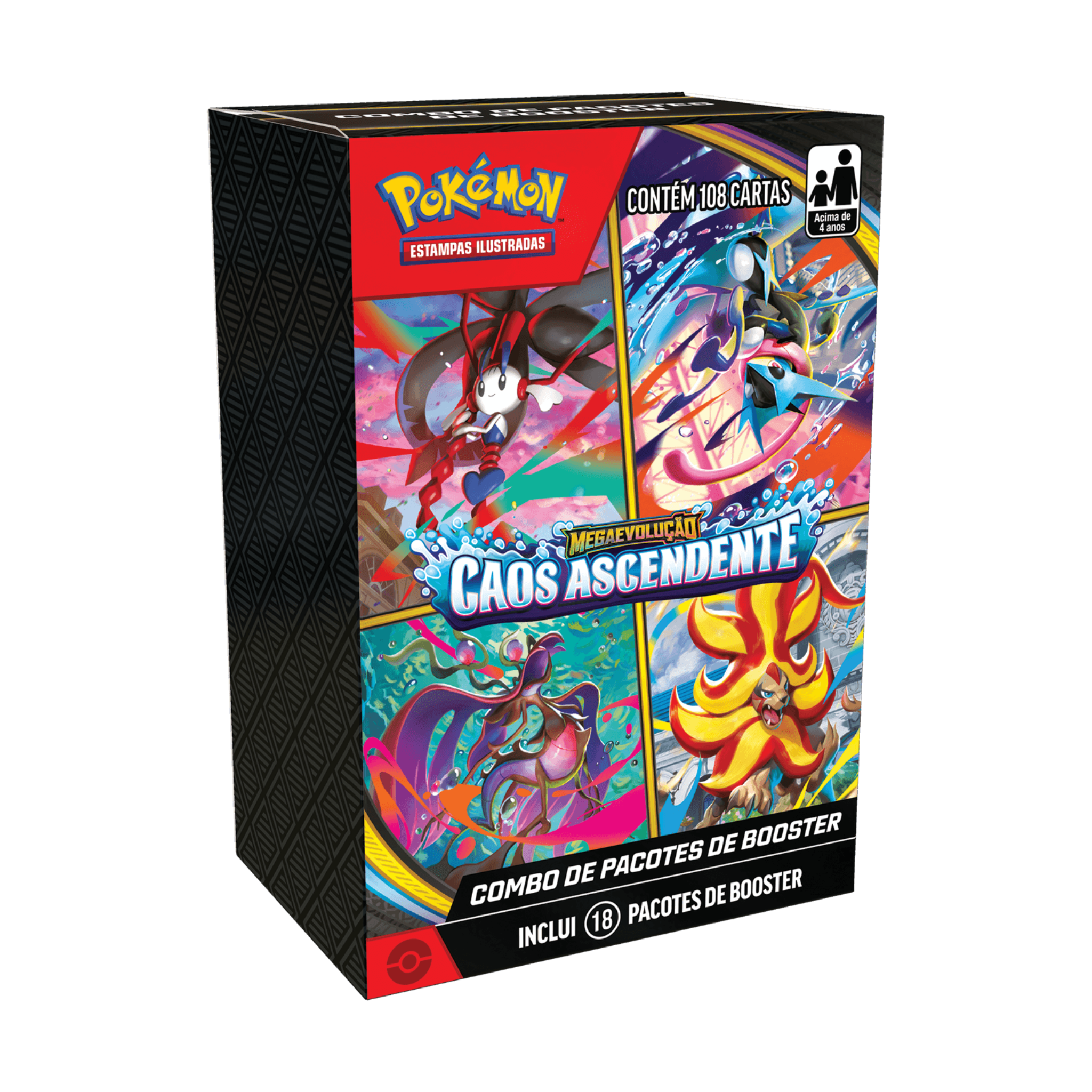 Combo de Booster Pokémon ME04 Caos Ascendente (BR) | BR Metaverso