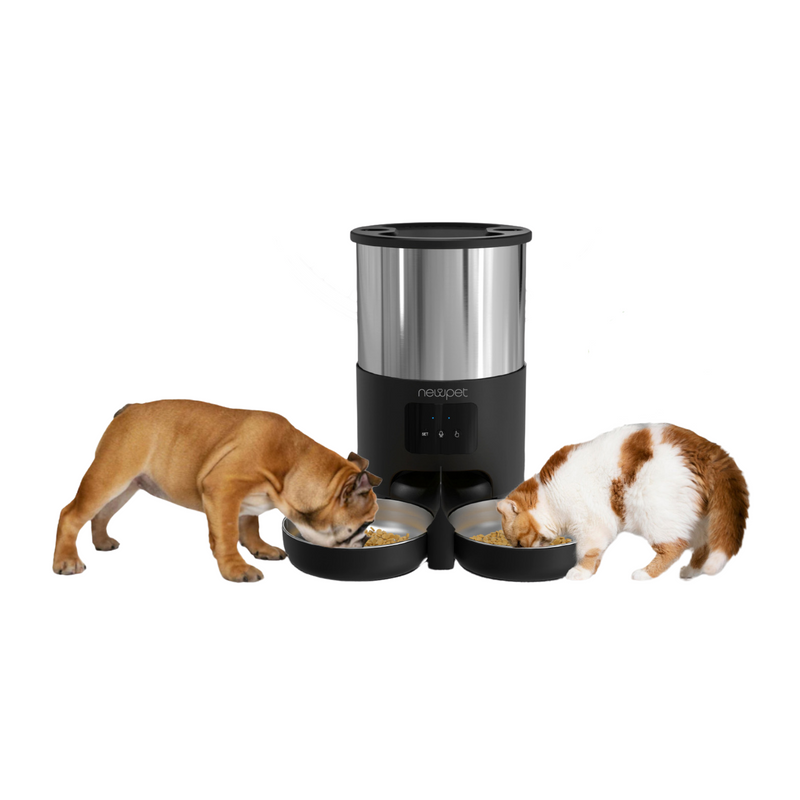 Alimentador Newpet Smart Black Dual - BR Metaverso