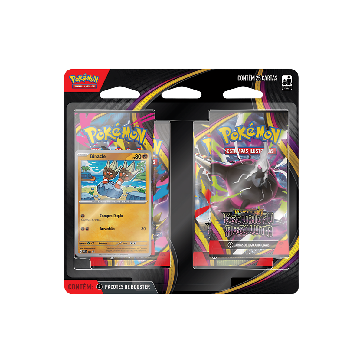 Blister Quádruplo Pokémon TCG Escuridão Absoluta (PT-BR)