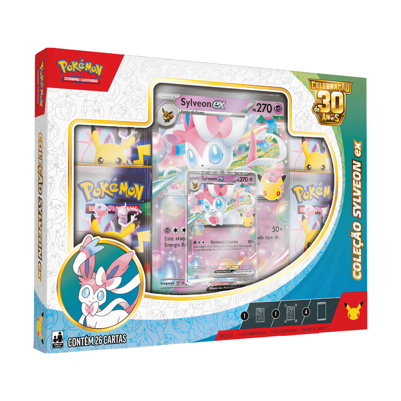 ポケモンカードゲーム 仙子伊布 Sylveon ギフトボックス Box Pokémon Celebração de 30 Anos Ex Sylveon (BR) | BR Metaverso