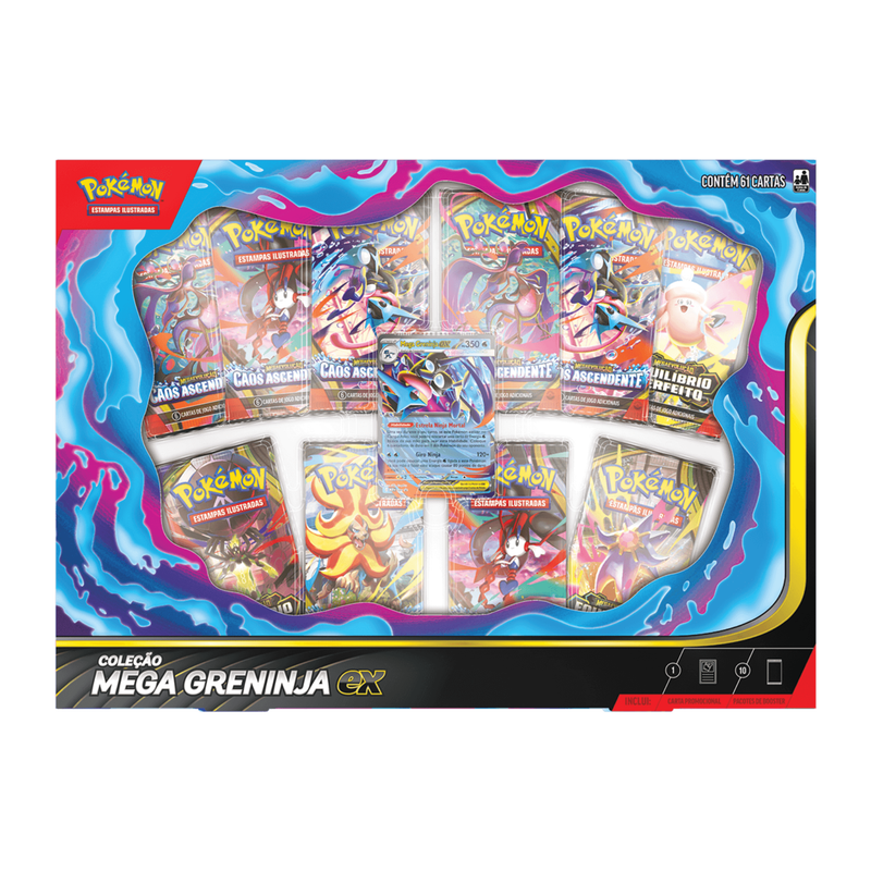 Box Pokémon Coleção Mega Greninja EX | BR Metaverso