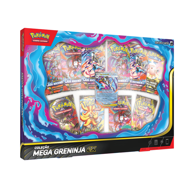 ミライグリッシュBOX Box Pokémon Coleção Mega Greninja EX (BR) | BR Metaverso