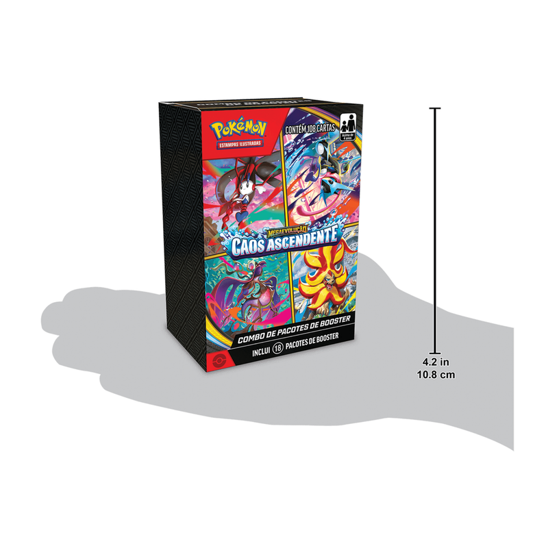 Combo de Booster Pokémon ME04 Caos Ascendente (BR) | BR Metaverso Combo de Booster Pokémon ME04 Caos Ascendente (BR) | BR Metaverso