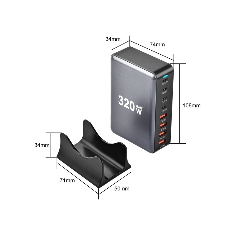 Doca Inteligente 3.0 Carregamento Rápido 320W - BR Metaverso