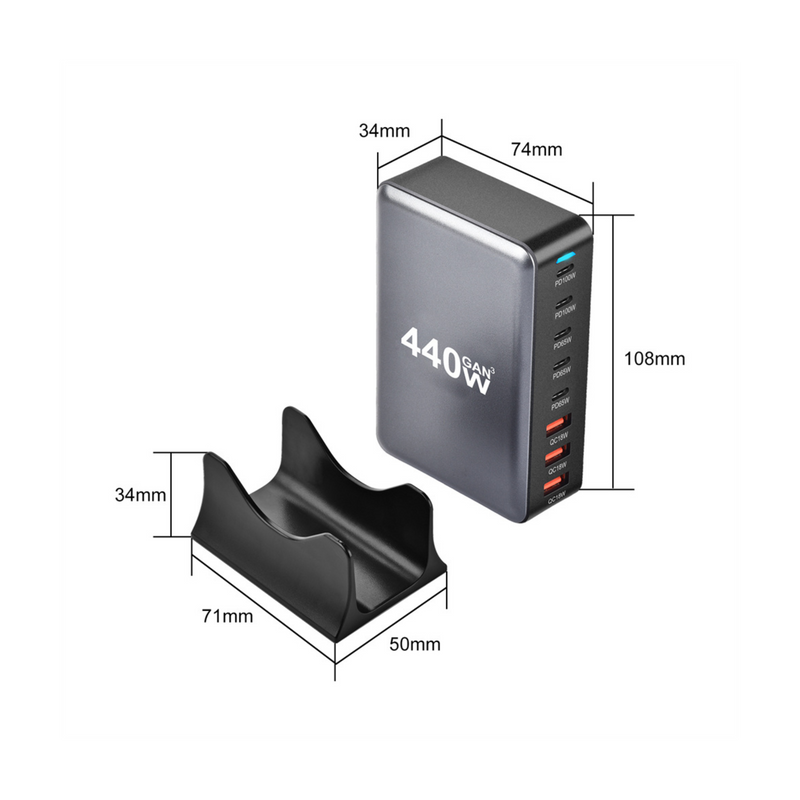 Doca Inteligente 3.0 Carregamento Rápido 440W - BR Metaverso