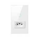 Interruptor Inteligente com Tomada - Wifi - Alexa, Google e Siri - BR Metaverso