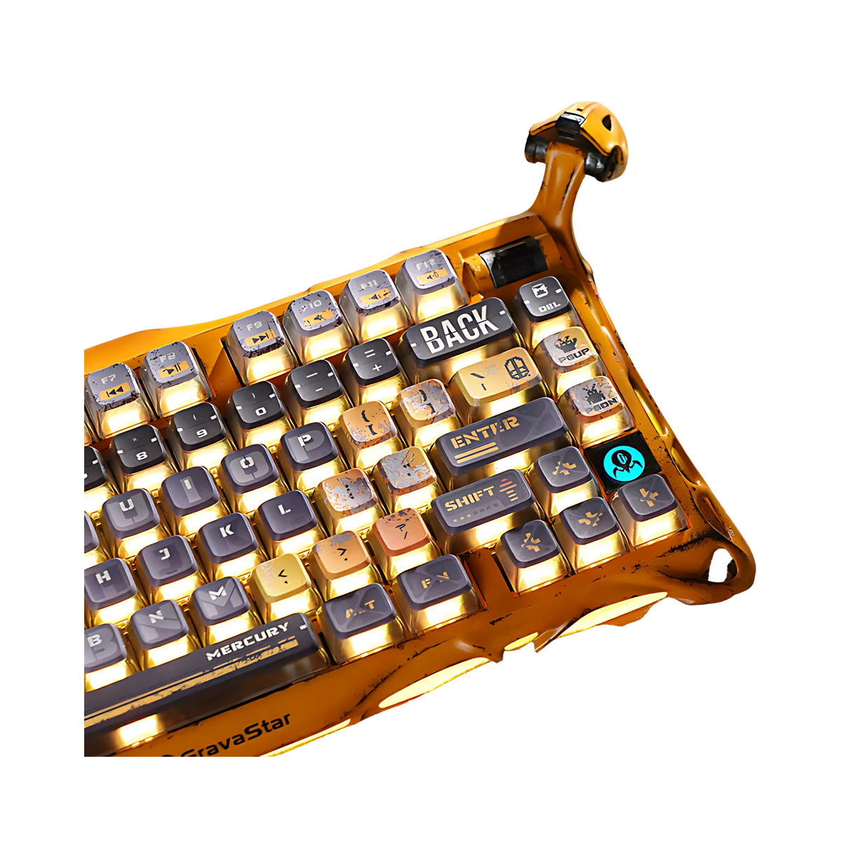 Mercury K1 Pro Battle-Worn Yellow – Teclado Gamer 75% Wireless RGB