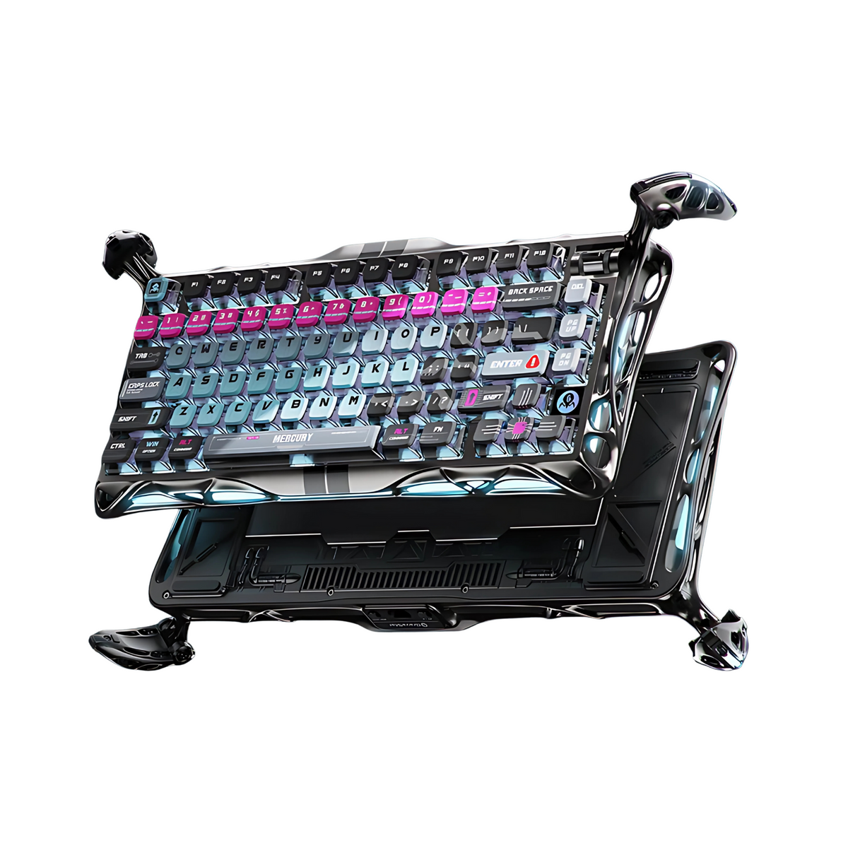 Mercury V75 Pro Cyberpunk – Teclado Gamer com Switch Magnético e