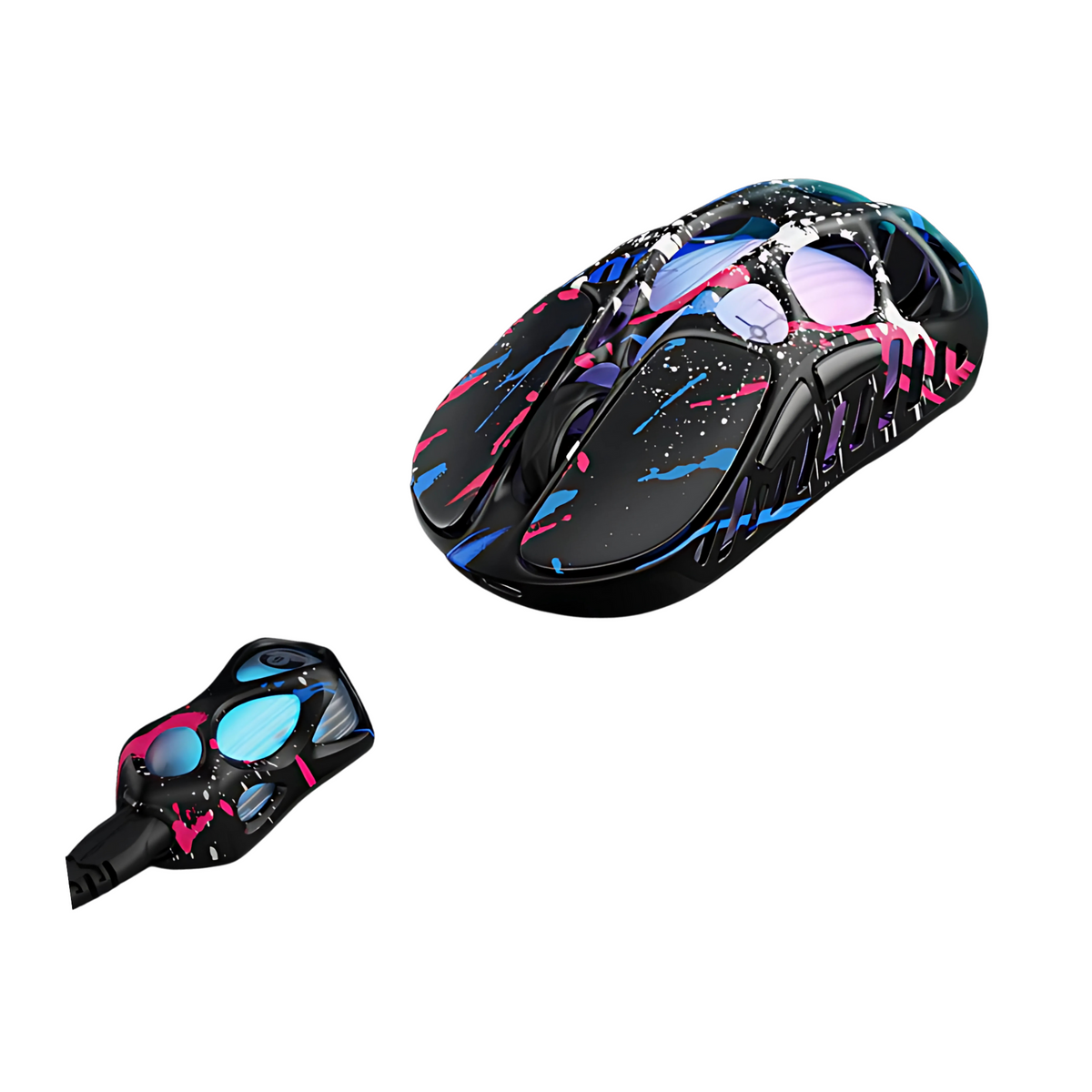 Mouse Gamer Mercury X Pro Neon Graffiti 32K DPI – GravaStar | BR