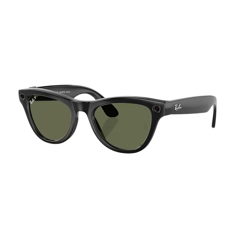 Óculos Ray-Ban | Meta Shiny Black G-15 Green M - BR Metaverso