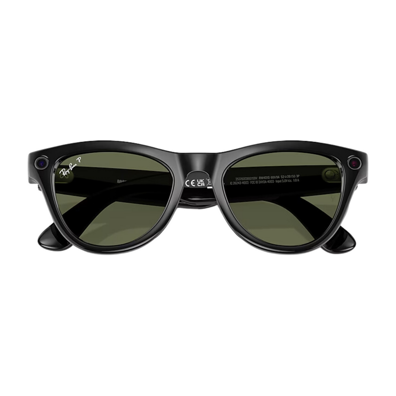 Óculos Ray-Ban | Meta Shiny Black G-15 Green M - BR Metaverso