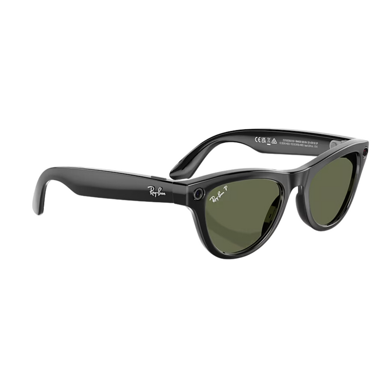 Óculos Ray-Ban | Meta Shiny Black G-15 Green M - BR Metaverso