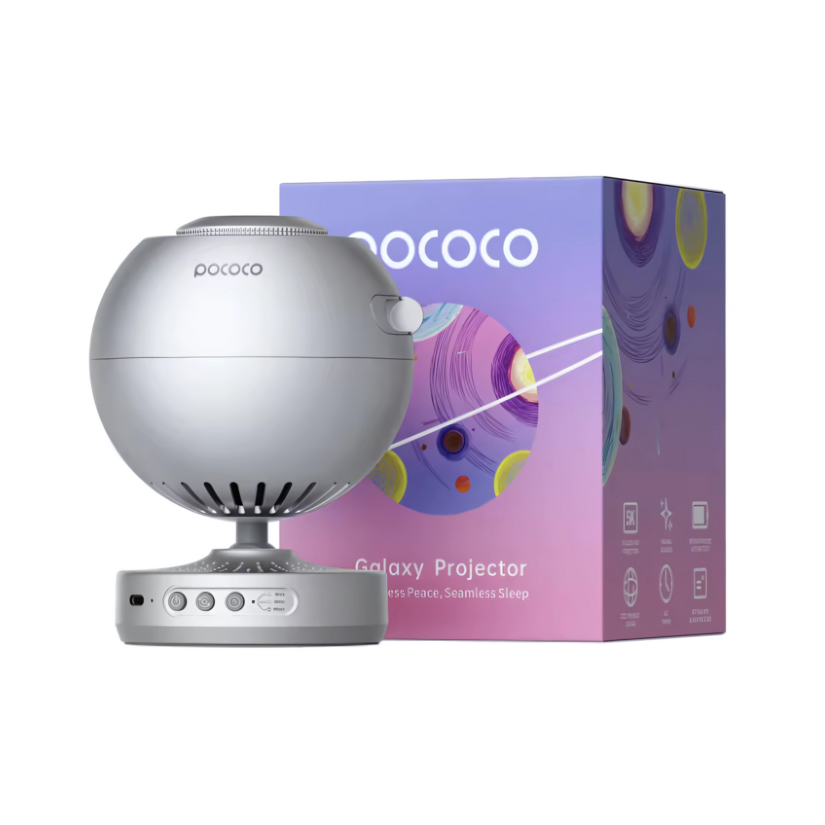 pococo Galaxy Projector プロジェクター プラネタリウム POCOCO Galaxy Light – Projetor de Galáxia com Bateria, Luz Suave e