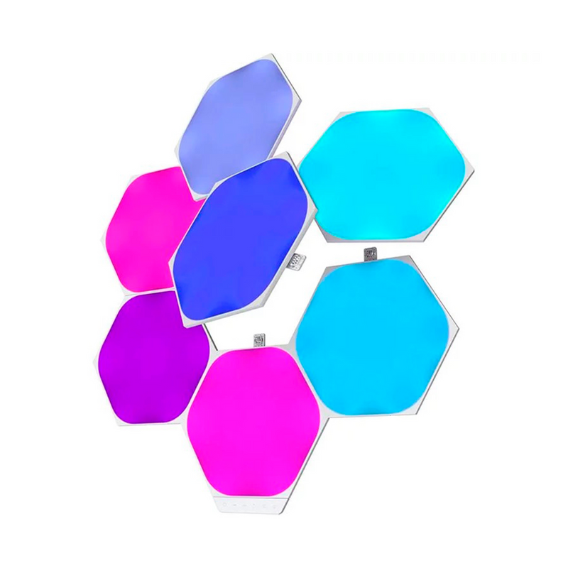 Painel LED Inteligente Nanoleaf Shapes Hexagons Smarter Kit / 7 Paineis - BR Metaverso