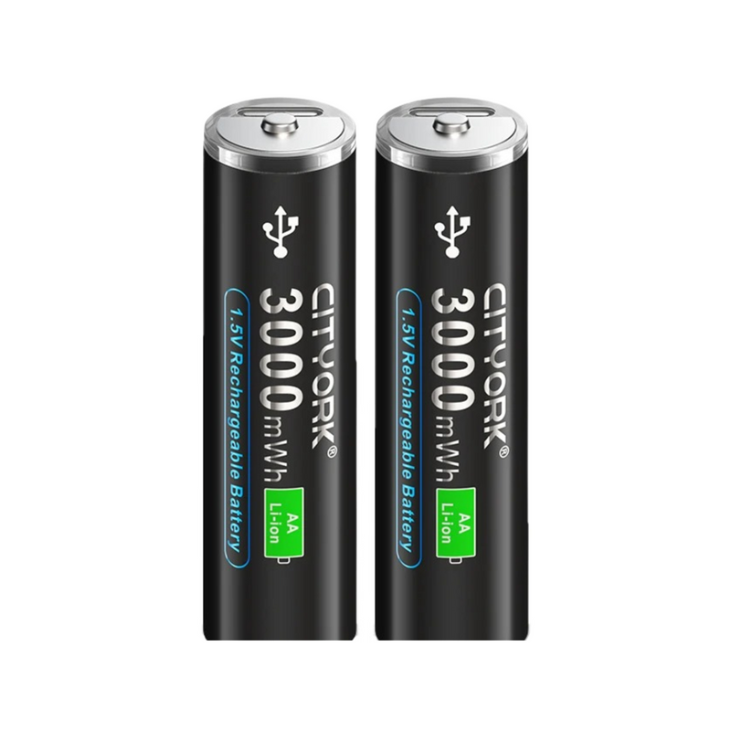 Pilha AA 3000mAh Recarregável Micro USB para Meta Quest 3/3S - BR Metaverso