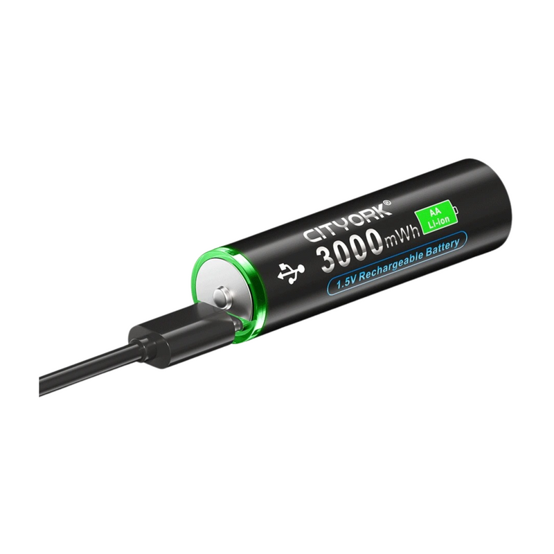 Pilha AA 3000mAh Recarregável Micro USB para Meta Quest 3/3S - BR Metaverso