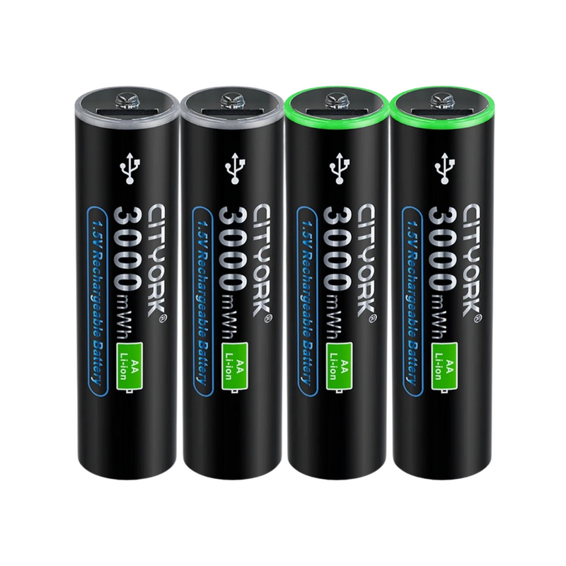 Pilha AA 3000mAh Recarregável Micro USB para Meta Quest 3/3S - BR Metaverso