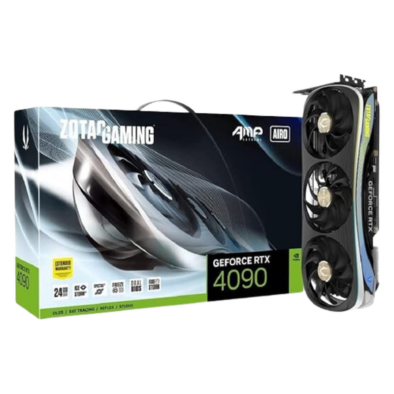 Placa de Vídeo Zotac Gaming Geforce RTX 4090 Amp Extreme Airo 24 GB GDDR6X - BR Metaverso