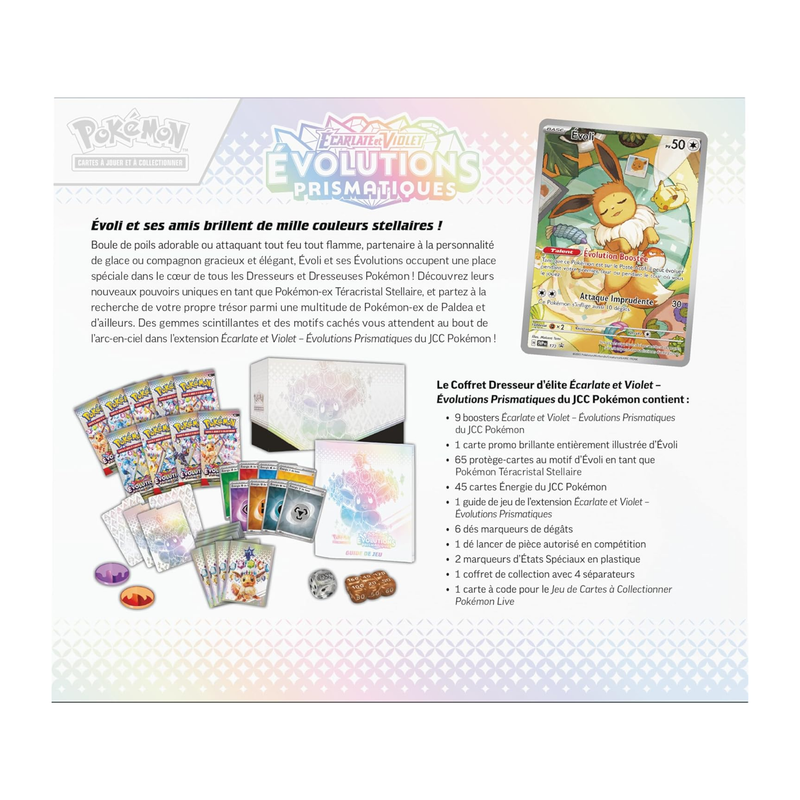Pokémon ETB Prismatic Evolutions Box Premium Protect ING | BR