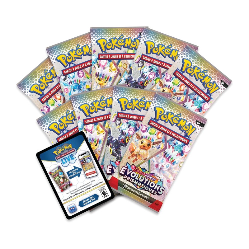 Pokémon ETB Prismatic Evolutions Box Premium Protect ING | BR