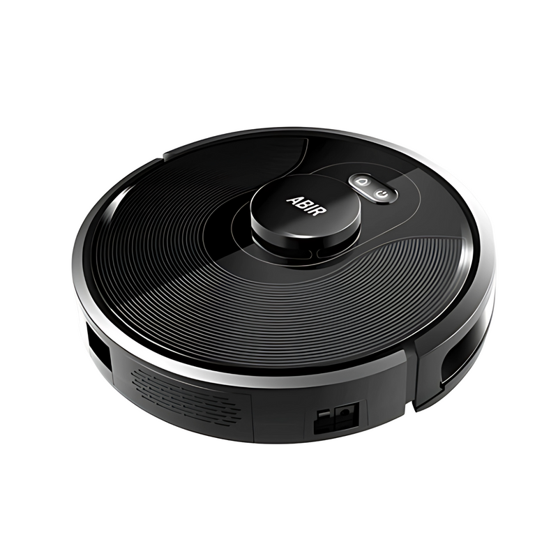 Robô Aspirador de Pó ABIR X8 Sucção 6500PA Premium Black Bivolt - BR Metaverso